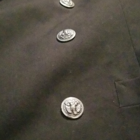 Black military vintage coat - Picture 2 of 7